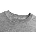 Herren weicher Strickpullover gestreifter Rundhalspullover